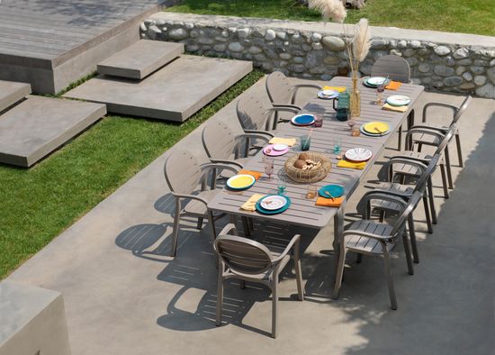 Стол пластиковый раздвижной Alloro 210 Extensible цвет тортора Nardi Италия