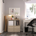 Книжный шкаф - IKEA KALLAX/КАЛЛАКС ИКЕА, 77х39х77 см, под беленый дуб