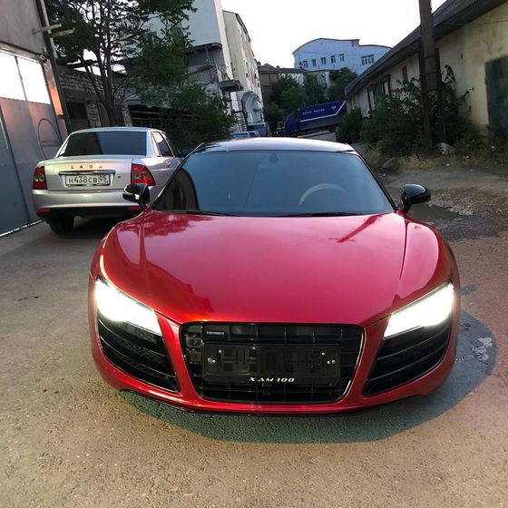 Пленка PET перламутровая красная глянцевая Metallic Red Carbins