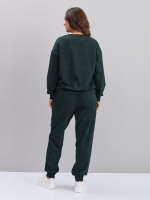 Костюм с брюками КБфл-90М/варенка-изумруд-п