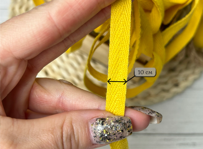 Киперка ХБ 10мм горчица