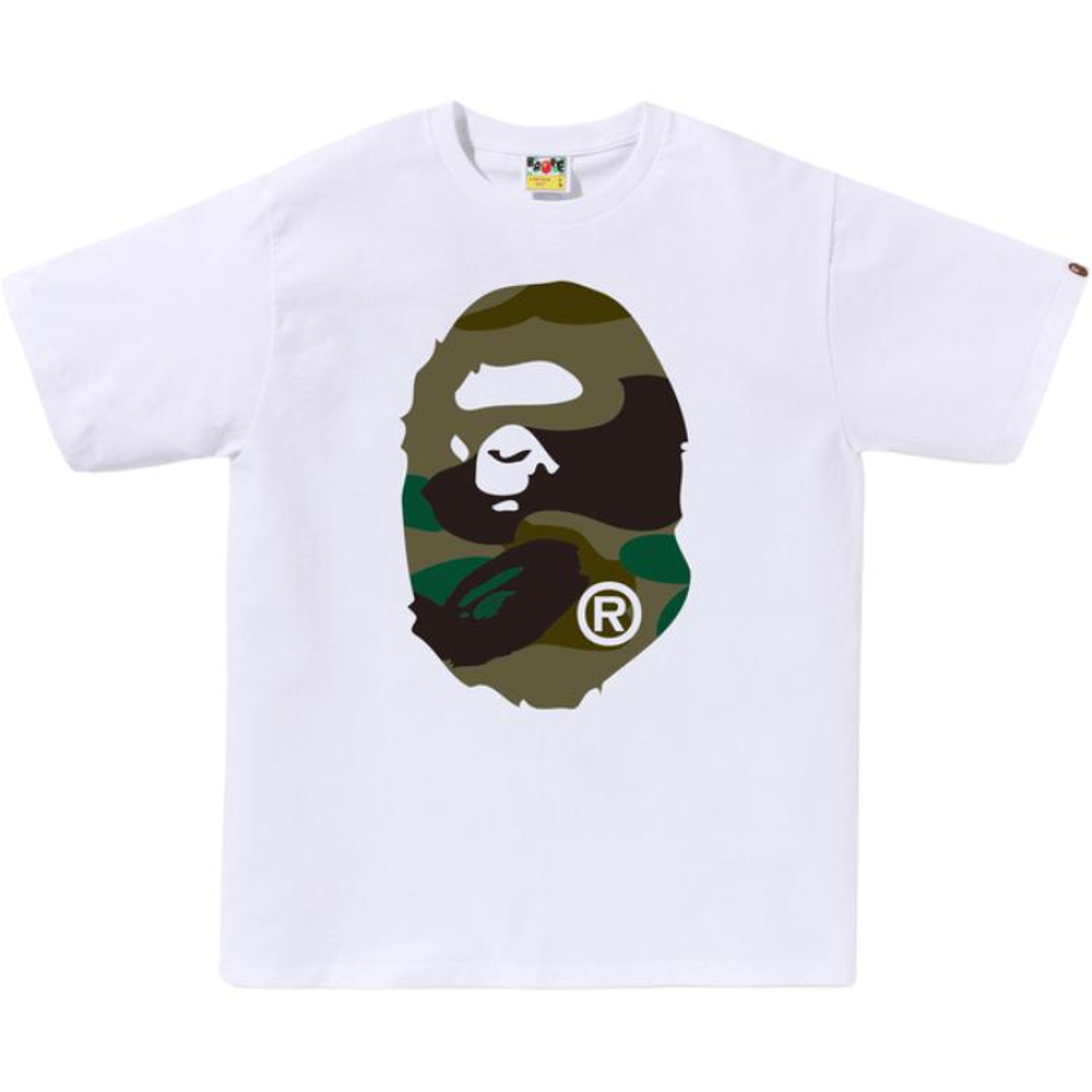 A Bathing Ape Giant 1st Camo Big Ape Head Tee белый