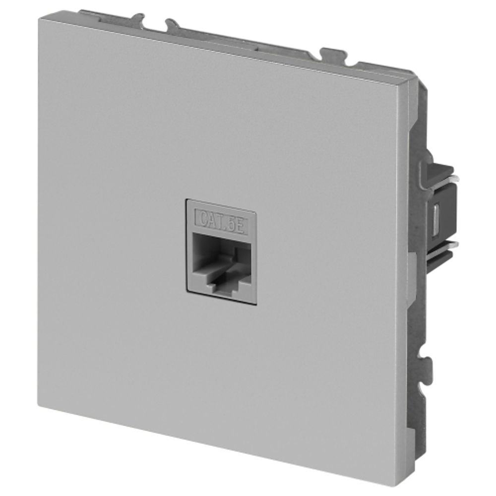 Розетка ЭРА Galaxy 15-3107-03 информационная RJ45 IP20 алюминий | Эра Galaxy