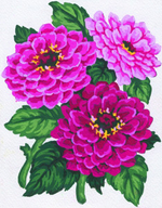 "Цинния"-3046 канва с рисунком