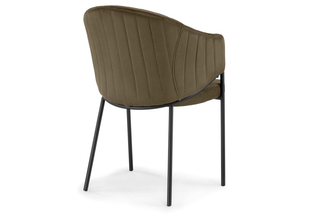 Стул на металлокаркасе Kortni сappuccino / black