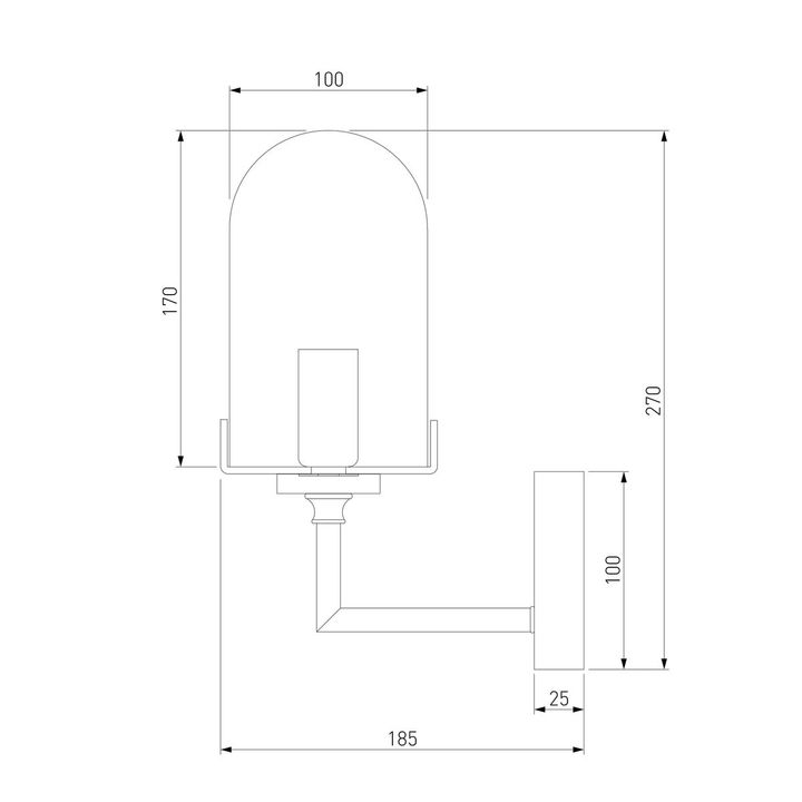 Бра Eurosvet Pluto 60156/1 хром