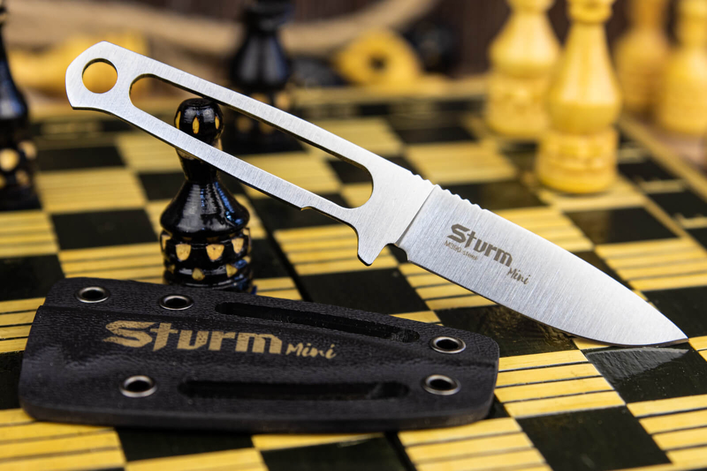 Туристический нож Sturm Mini M390 StoneWash Kydex