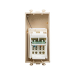 Компьютерная розетка RJ-45 модульная, кат.5е, "Avanti", "Ванильная дымка", 1 модуль