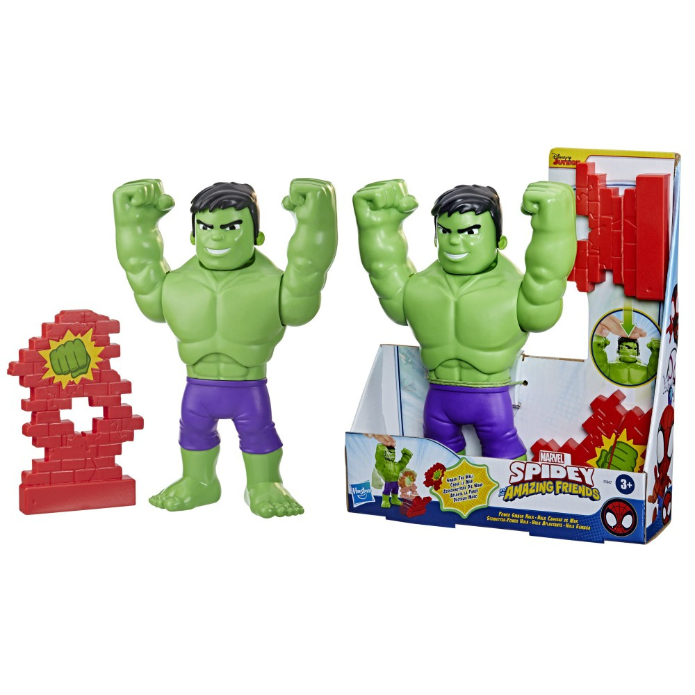 Hasbro F5067 — Фигурка «Халк» Power Smash 25 см Спайди и его удивительные друзья F5067 — фото 1