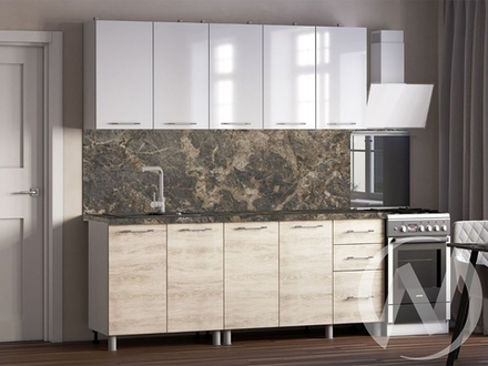 Кухня Нора 2.0м 38мм королевский опал