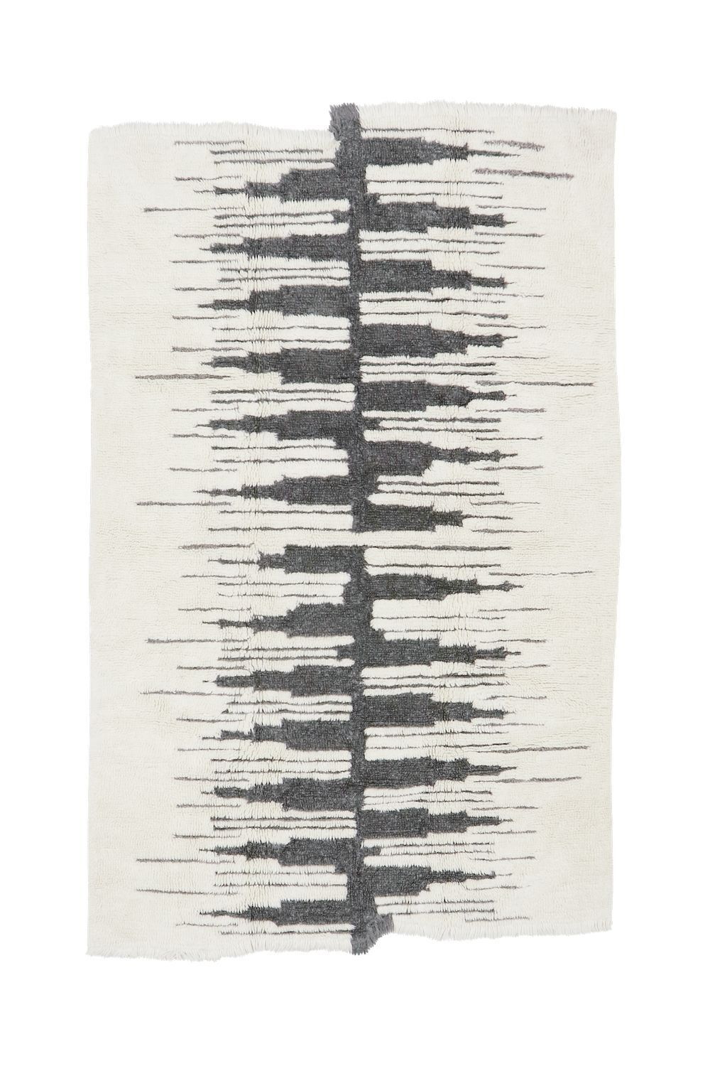 Шерстяной стираемый ковер Lorena Canals Nomad Zagros Natural Grey L (170x 240 см)