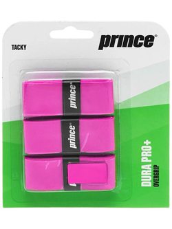 Овергрип Prince dura pro+  розовый, 3шт/уп