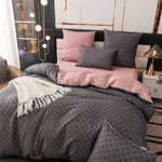 Комплект постельного белья Делюкс Сатин 100% хлопок на резинке LR610