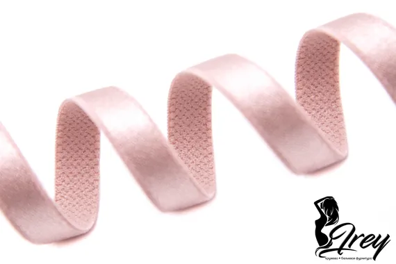 168 740/10 ОПТ Бретель глянец Lauma Fabrics, 10 мм, серебристый пион 168