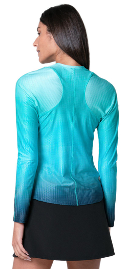 Женская теннисная футболка   Lucky in Love In It To Win It Long Sleeve - aquamarine