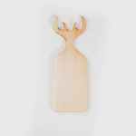 Деревянная менажница "Рога" с гравировкой из кедра