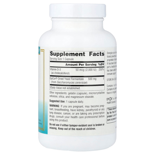 Source Naturals, EpiCor® с витамином D3, 500 мг, 120 капсул