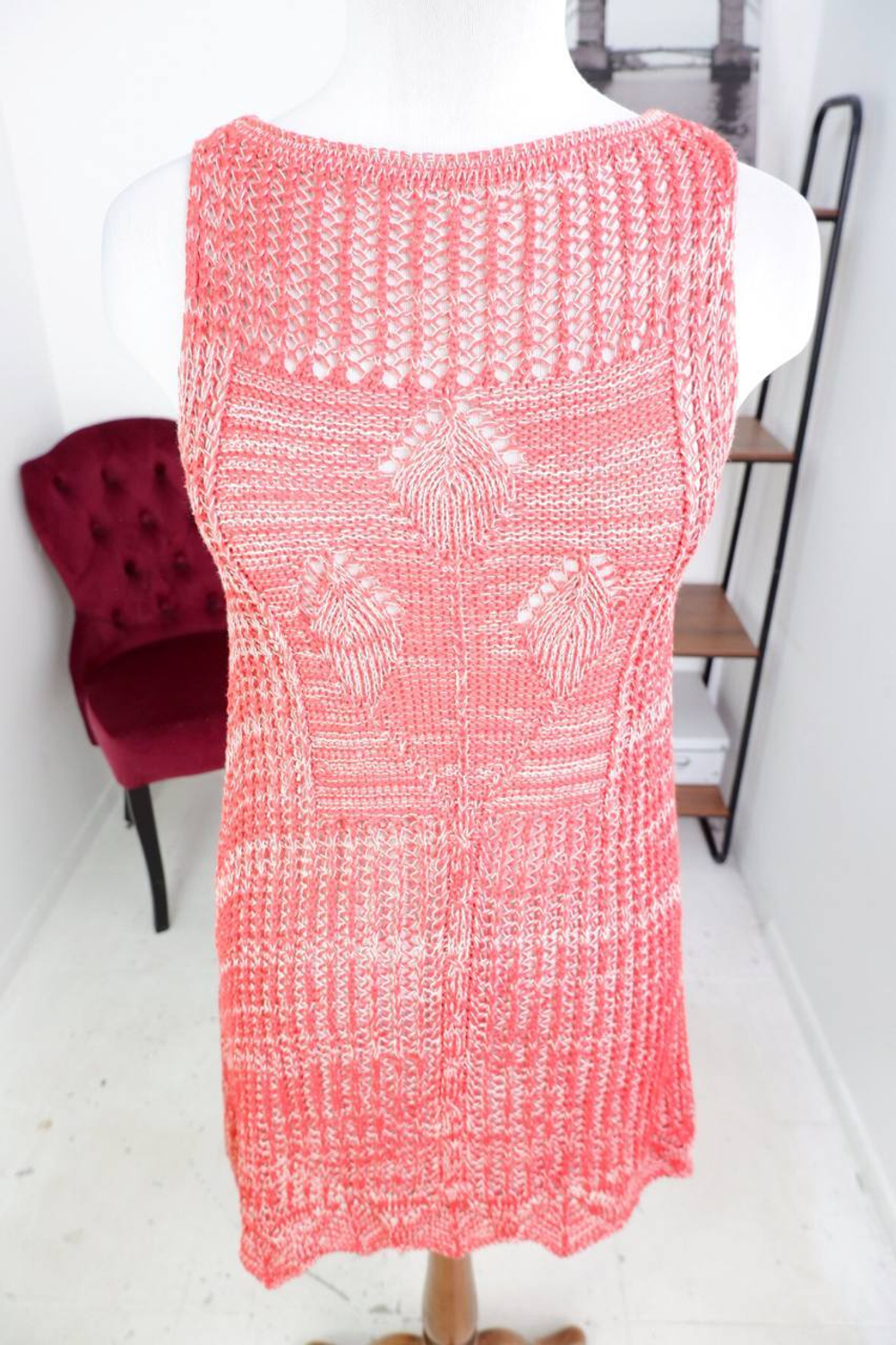 Платье вязаное летнее, визуально на 46 размер