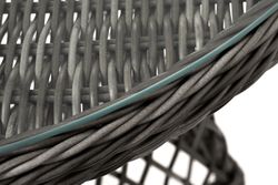 "Алиса" кофейный комплект из искусственного ротанга, цвет графит