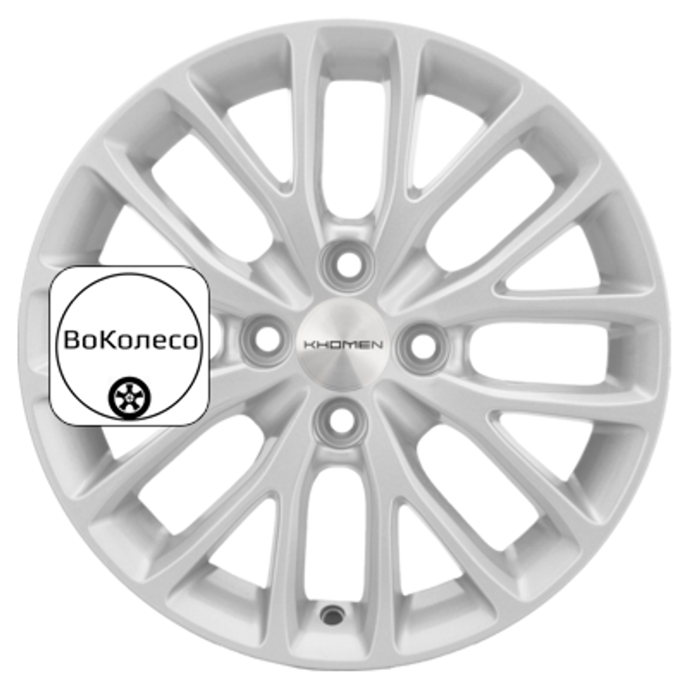 6x15/4x100 ET40 D60,1 KHW1506 (Logan) F-Silver Khomen Wheels
