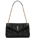 Сумка Saint Laurent Loulou Puffer Small из наппы с цепочным ремнём