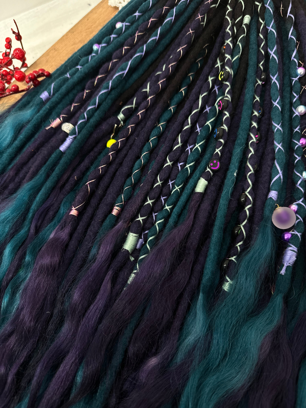 Войлочные дреды с козой