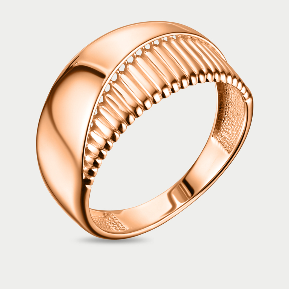Кольцо женское из розового золота 585 пробы без вставки (арт. 024911-1000)