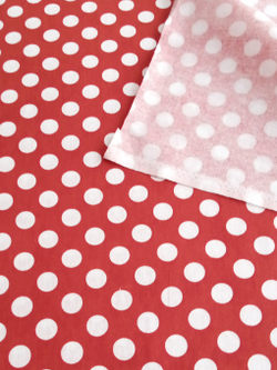 Ткань бязь плательная, рис. "Горох 18 мм", ширина 150 см, арт. 18.5