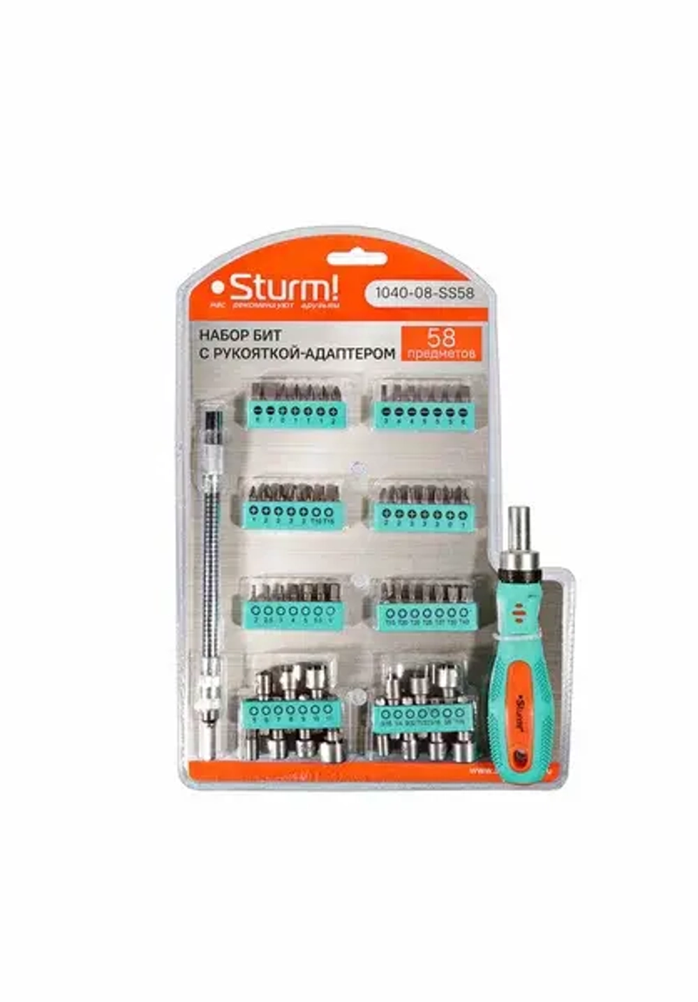 яяОтвертка с насадками Sturm 58пр