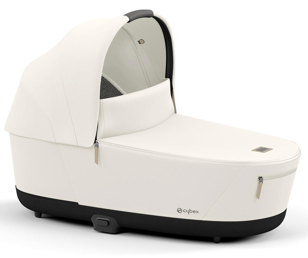 Коляска 3 в 1 Cybex Priam IV Rosegold complete и автокресло Cloud T i-Size Sepia Black Plus Off White
