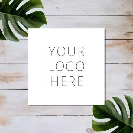 Прямоугольные этикетки с Вашим лого