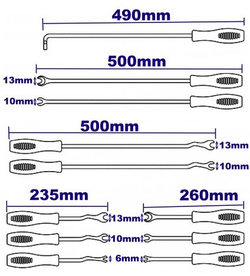 Набор съемников пистонов KA-5164-11
