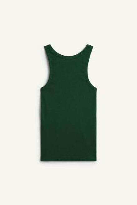 ZARA ТОП БЕЗ РУКАВОВ, ЗЕЛЕНЫЙ