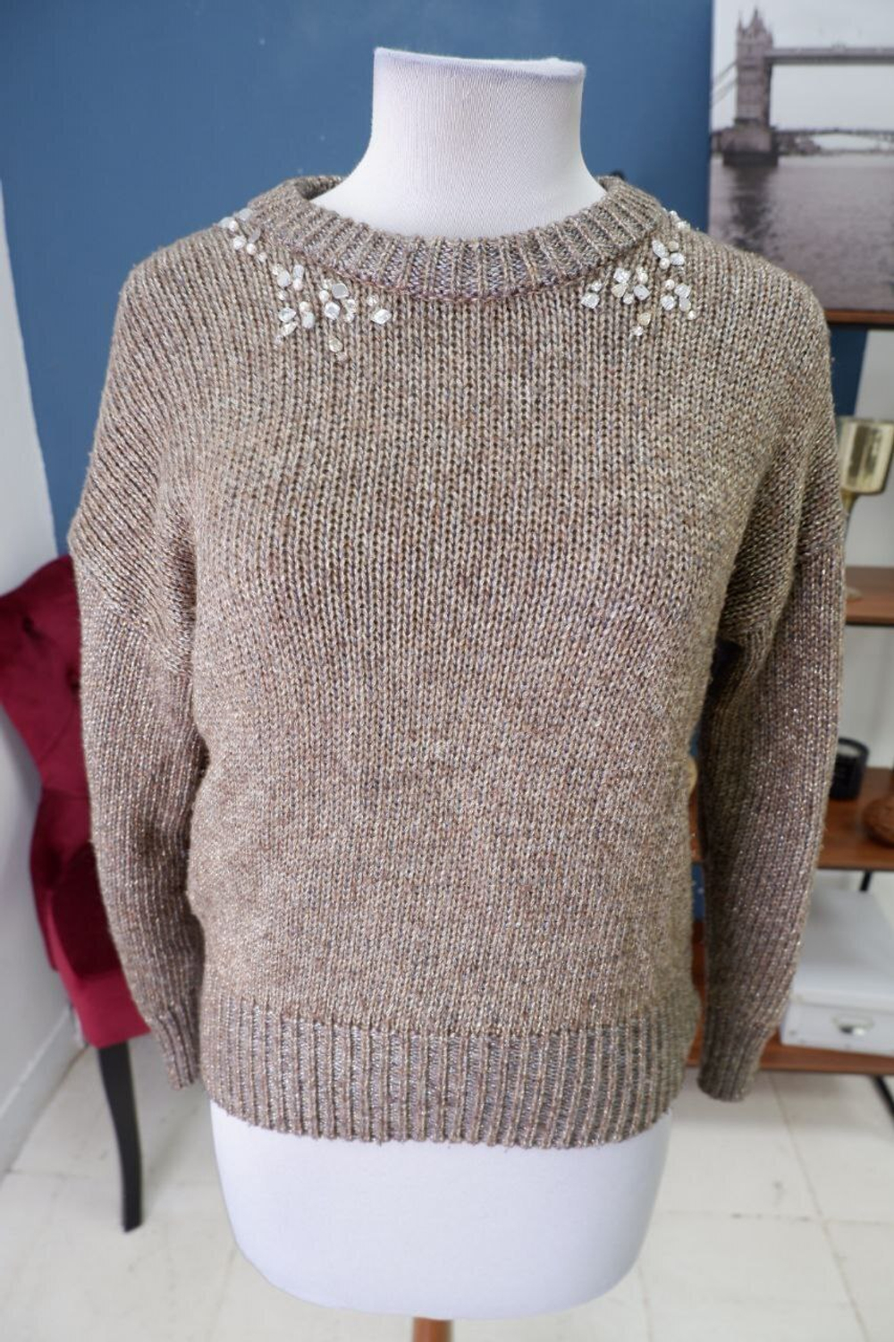 Джемпер Love Republic c люрексом 42 размер