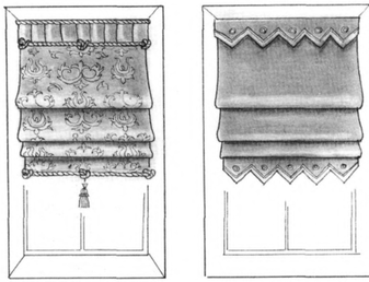 Римские, австрийские, французские, лондонские шторы