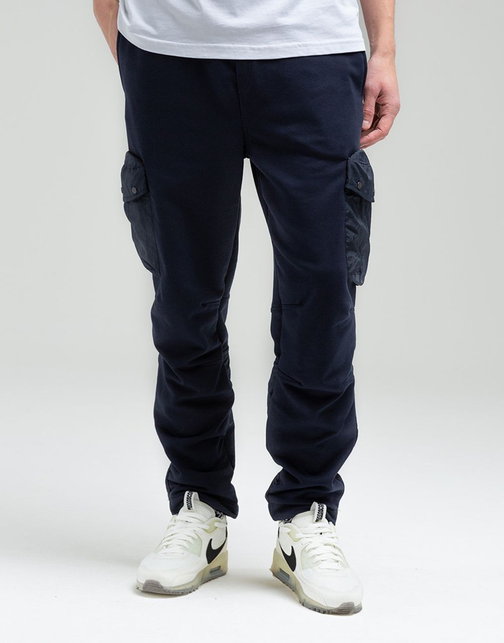 Спортивные Штаны We Don’t Care Nylon Trim Cargo Sweatpants Navy