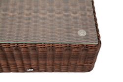 "Лунго" журнальный столик плетеный, цвет коричневый