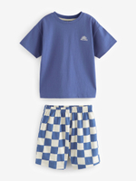 Пижама для мальчика Next AK0-016, 3 шт., Синий, Бежевый, Кирпичный