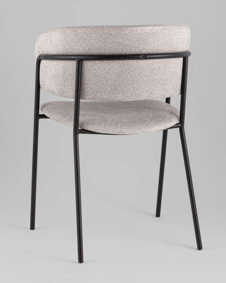 Кресло Нэлли New буклированный велюр серый