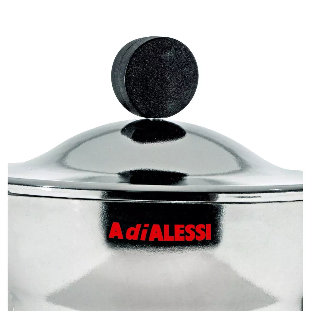Alessi - Алюминиевая Турка кофеварка  высокого давления Moka Alessi на 6 чашек. / артикул   AAM33/6  / GTIN 8003299968084
