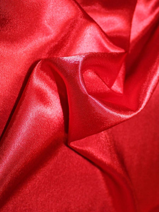 Креп-сатин алый №2
