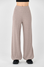 Брюки хлопковые широкие с манжетами с карманами