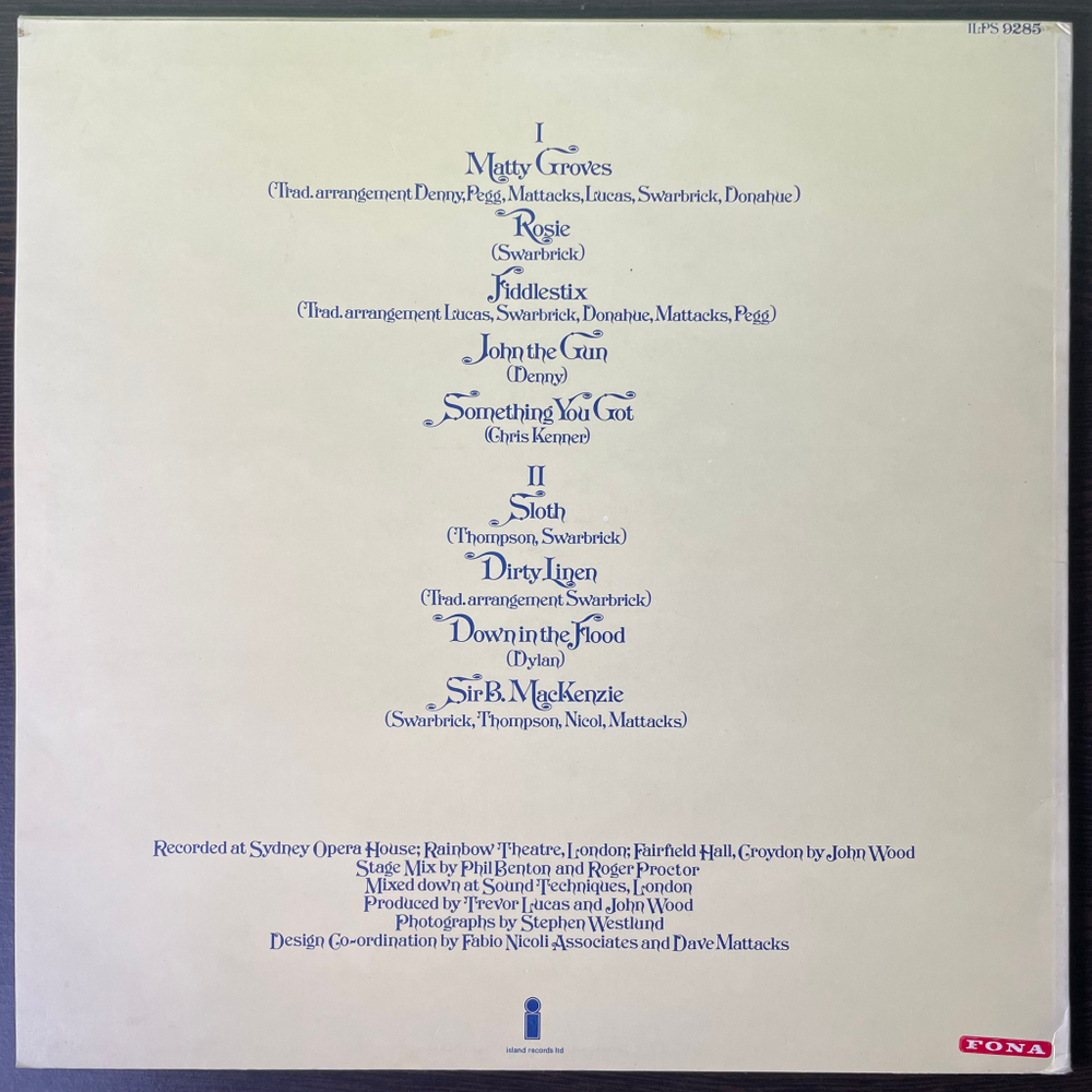 Fairport Convention - Fairport Live Convention (Англия 1974г.)