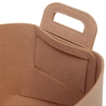 Корзина для хранения войлок 24*21*16 бежевая