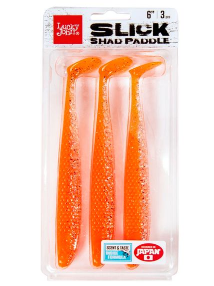Виброхвосты LJ 3D Series SLICK SHAD PADDLE 6.0in (15.20)/PG32 3шт