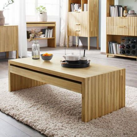 Стол журнальный 2 ящика Розенбург из массива дуба