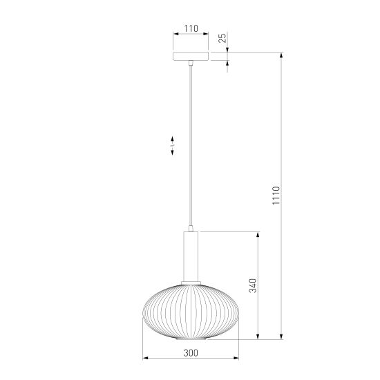 50183/1 / подвесной светильник / дымчатый