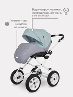 Коляска универсальная 2 в 1 Rant Siena Classic 08 серый-ментоловый