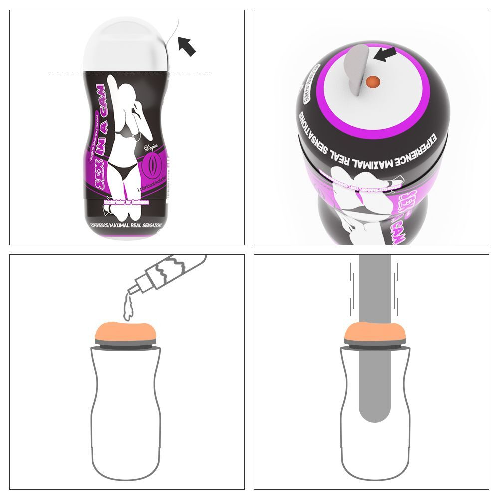 Телесный мастурбатор-вагина Sex In A Can Vagina Stamina Tunnel (Цвет: телесный)