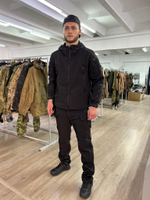 Тактический демисезонный костюм / softshell / чёрный